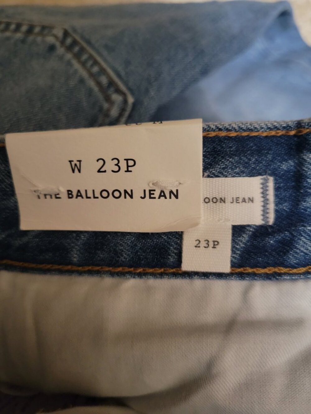 Madewell Petite Balloon Jeans in Dobbins Wash | Med Blue | 26" Inseam | 23P NWT - Picture 14 of 15